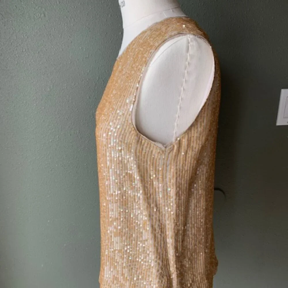 J Crew Sequined Shell - Picture 3 of 5